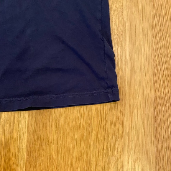 Patagonia Mens Blue Cotton Short Sleeve T-Shirt / Logo on Back/ Size M Slim Fit - Picture 6 of 11